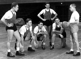 Coach Lambert and His Purdue Team